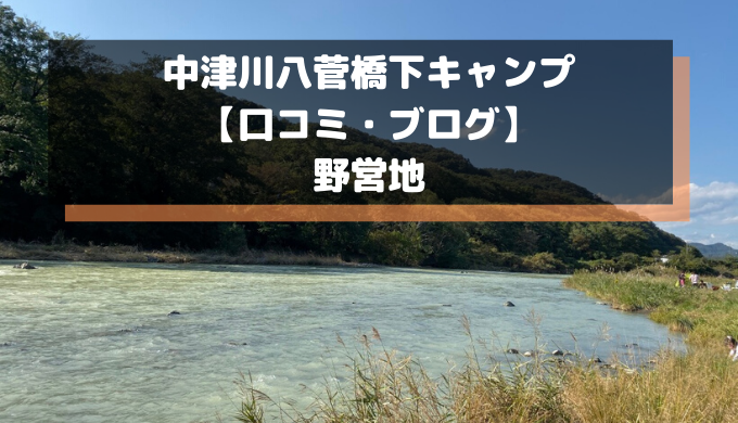 中津川八菅橋下キャンプ 口コミ ブログ 野営地 Camp Shift